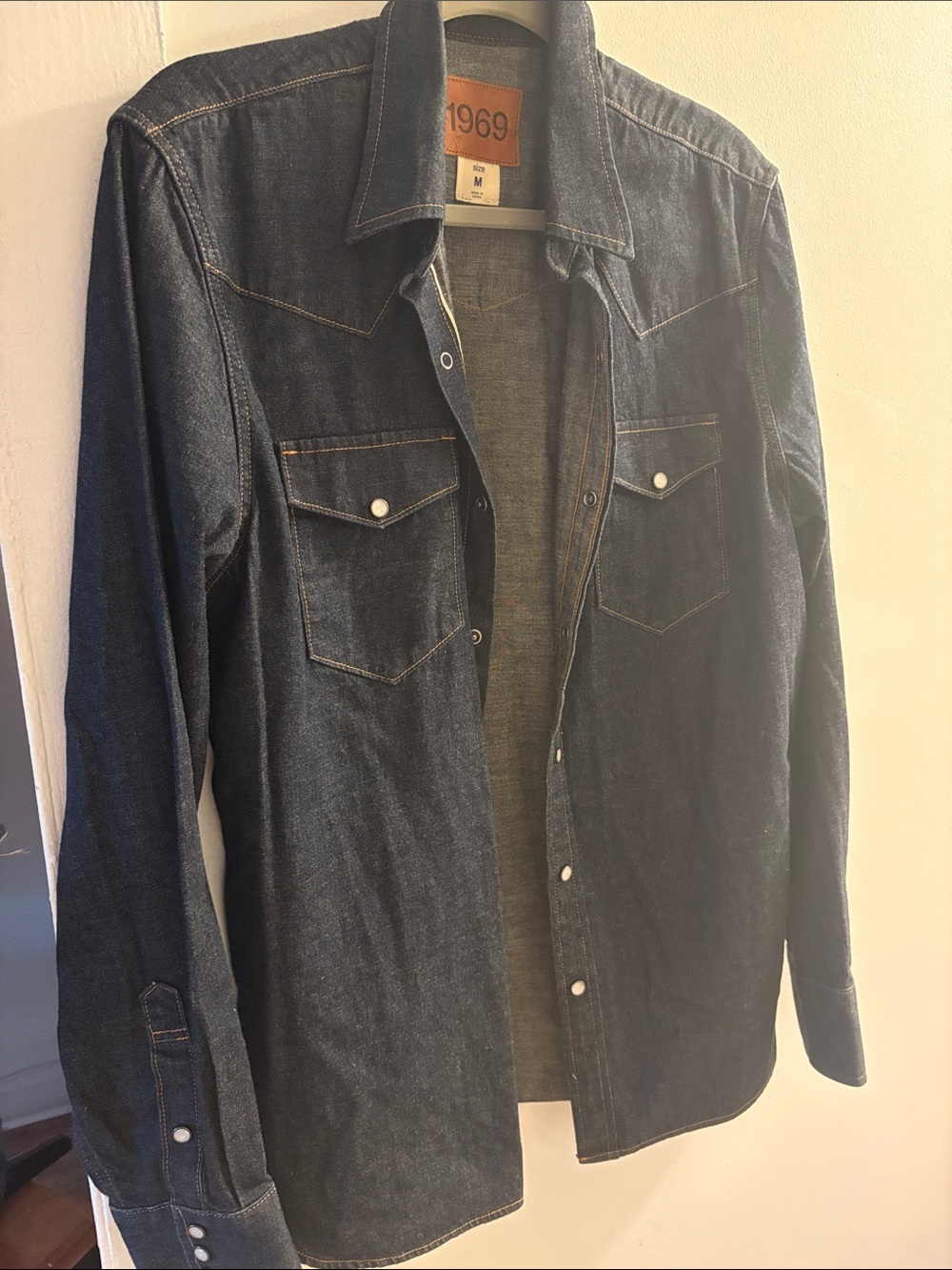 GAP 1969 Selvedge Denim button down shirt